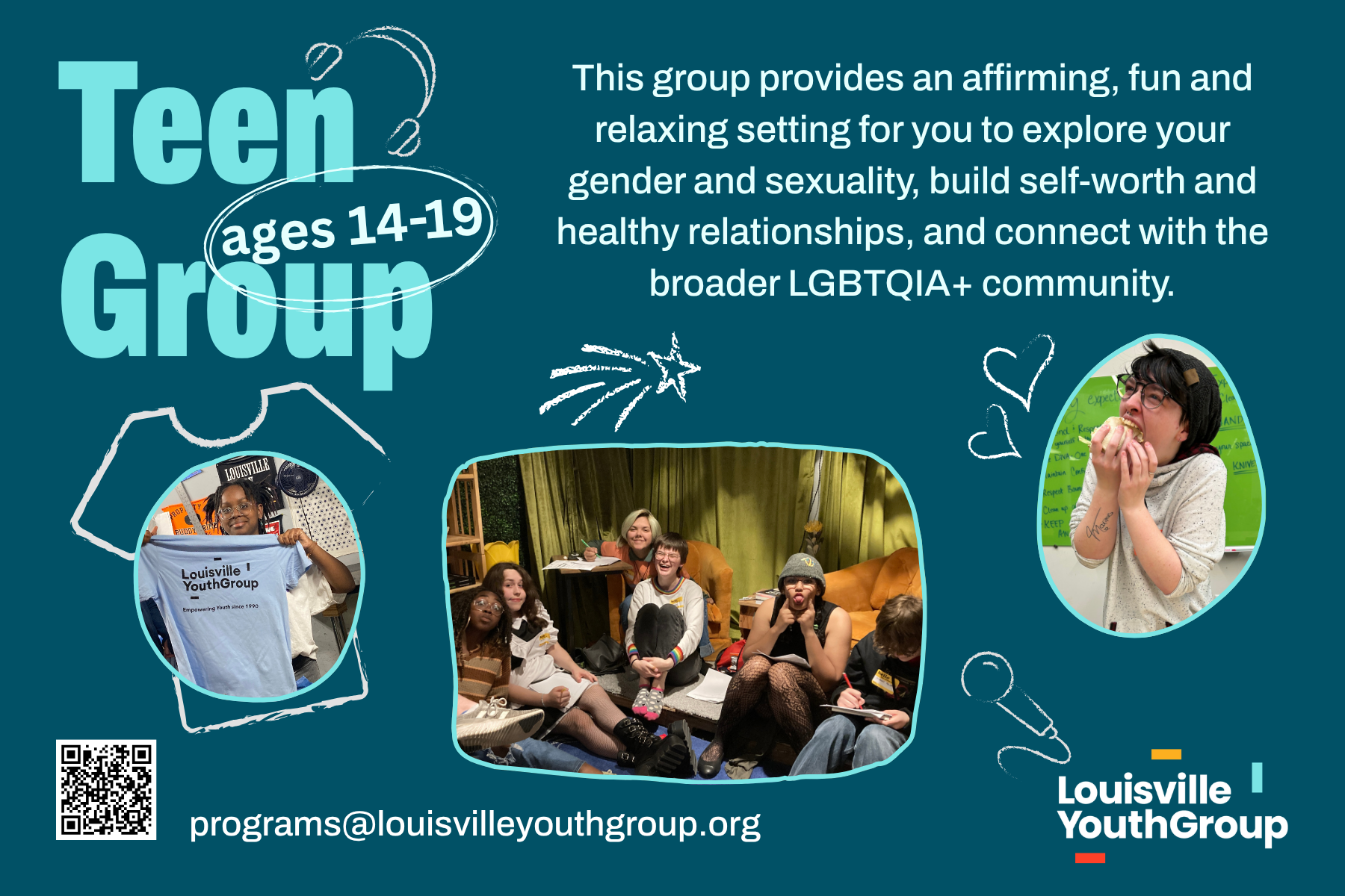 Teen Group program card