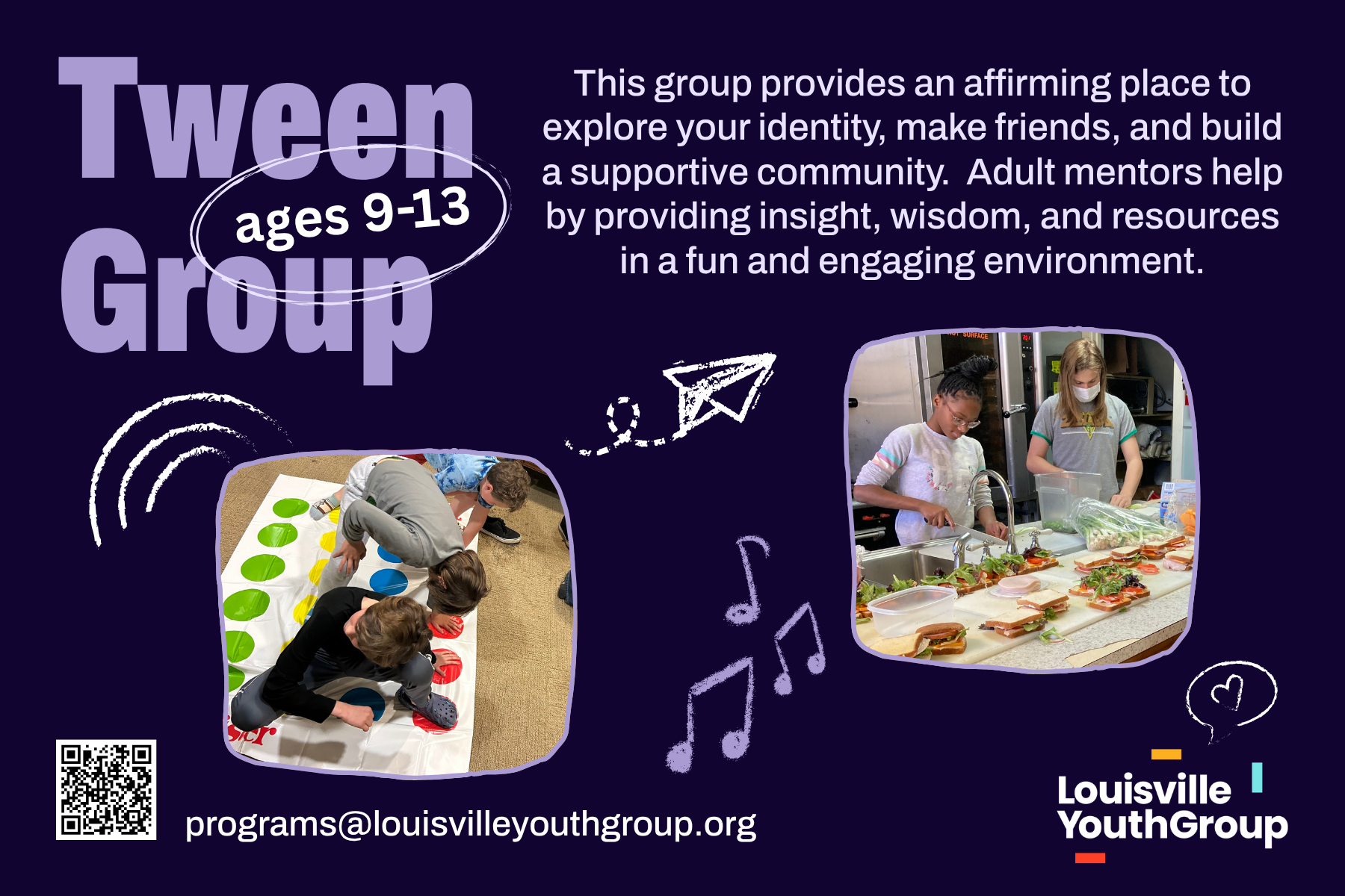 Tween Group program card